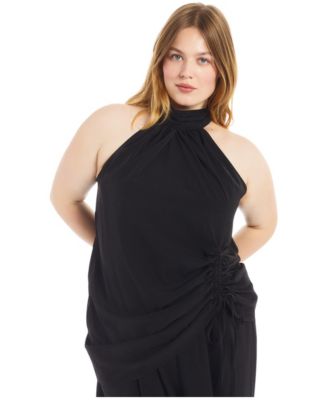 Women's Asymmetric Hem Halter Top