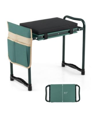 Foldable Garden Kneeler and Seat with Detachable Tool Pouch