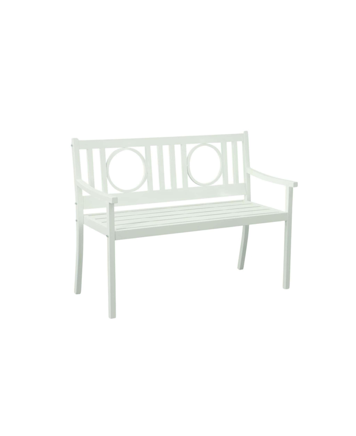 HomeRoots 45" Metal Garden Patio Bench