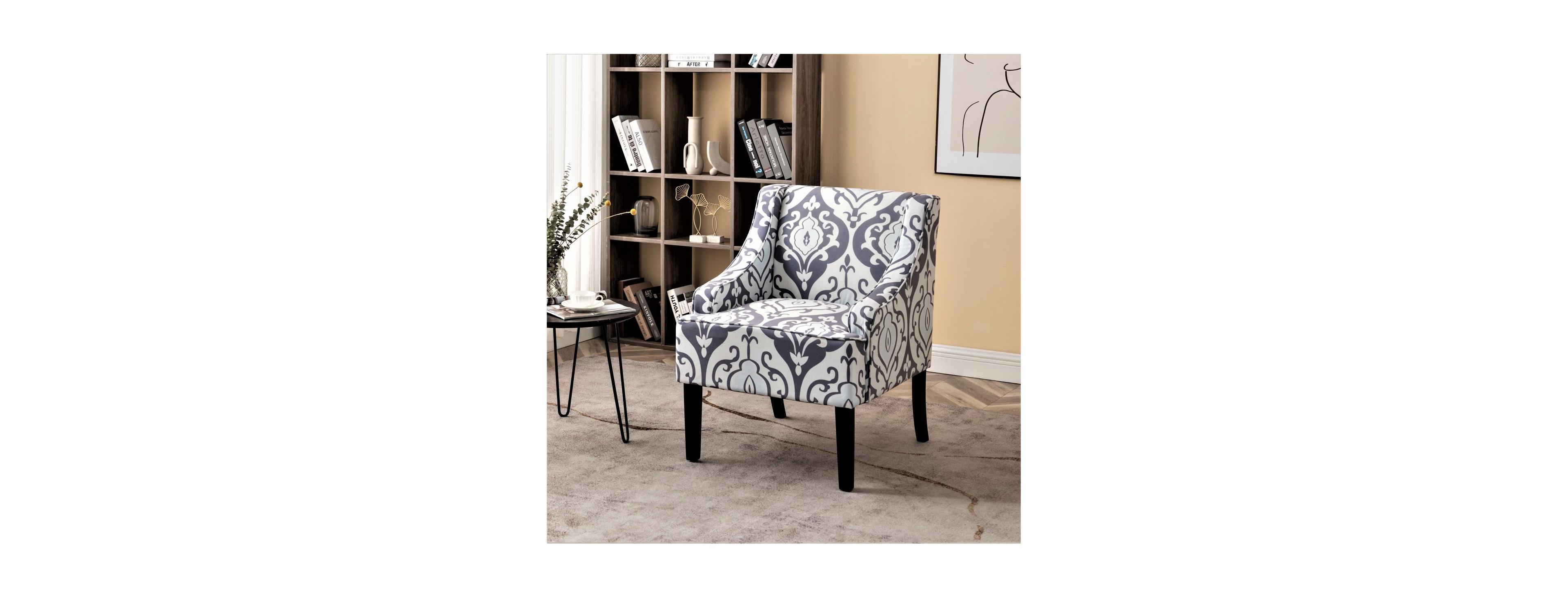 Streamdale Versatile Upholstered Accent Chair with Solid Wood Frame and Cushioned Seat