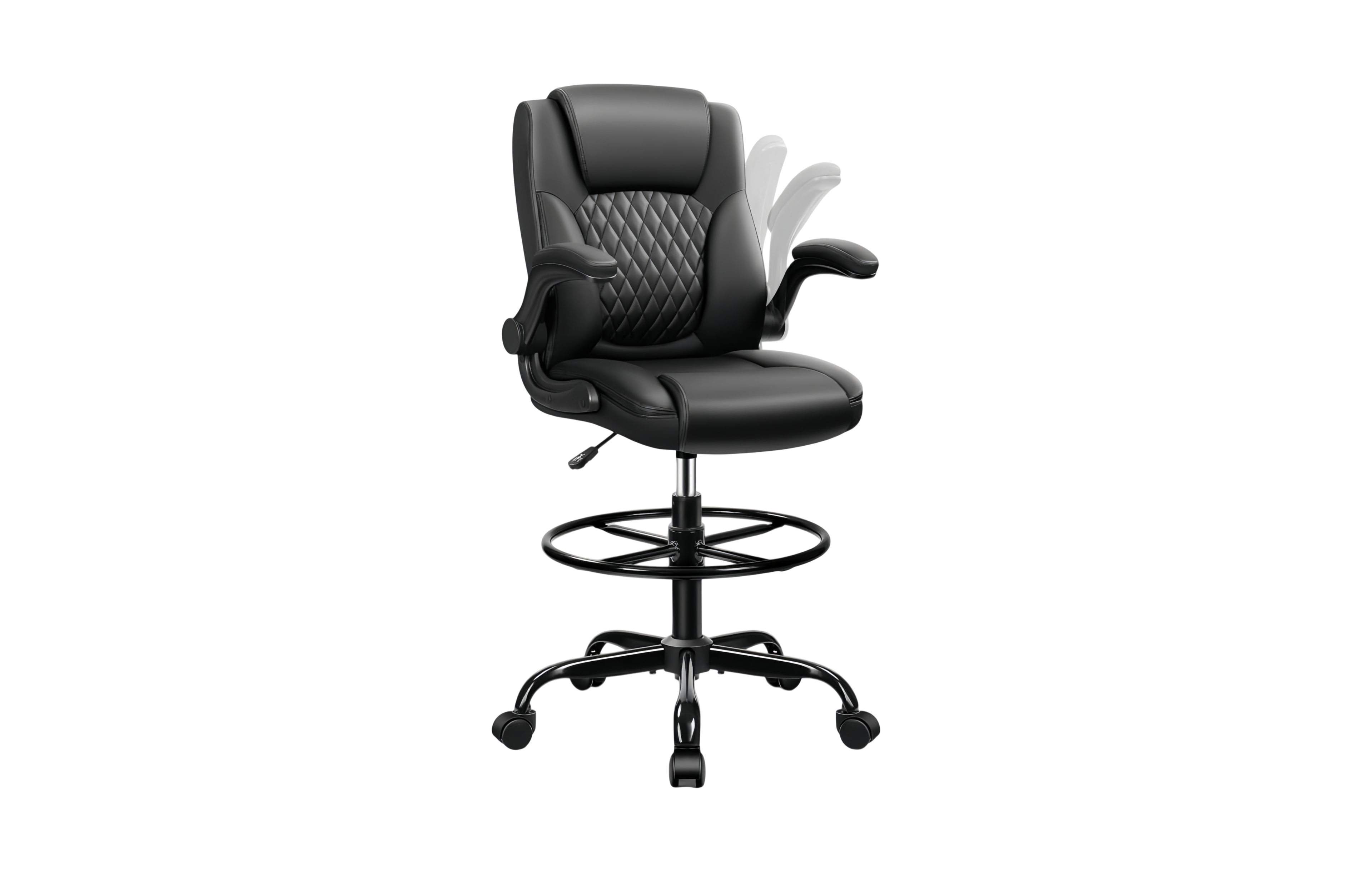 gaomon Adjustable Swivel Pu Office Chair with Ergonomic Support