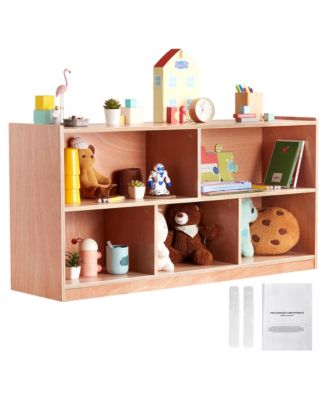 Five Compartment Classroom Cubby Storage Shelf 48 Inches Wide for Kids