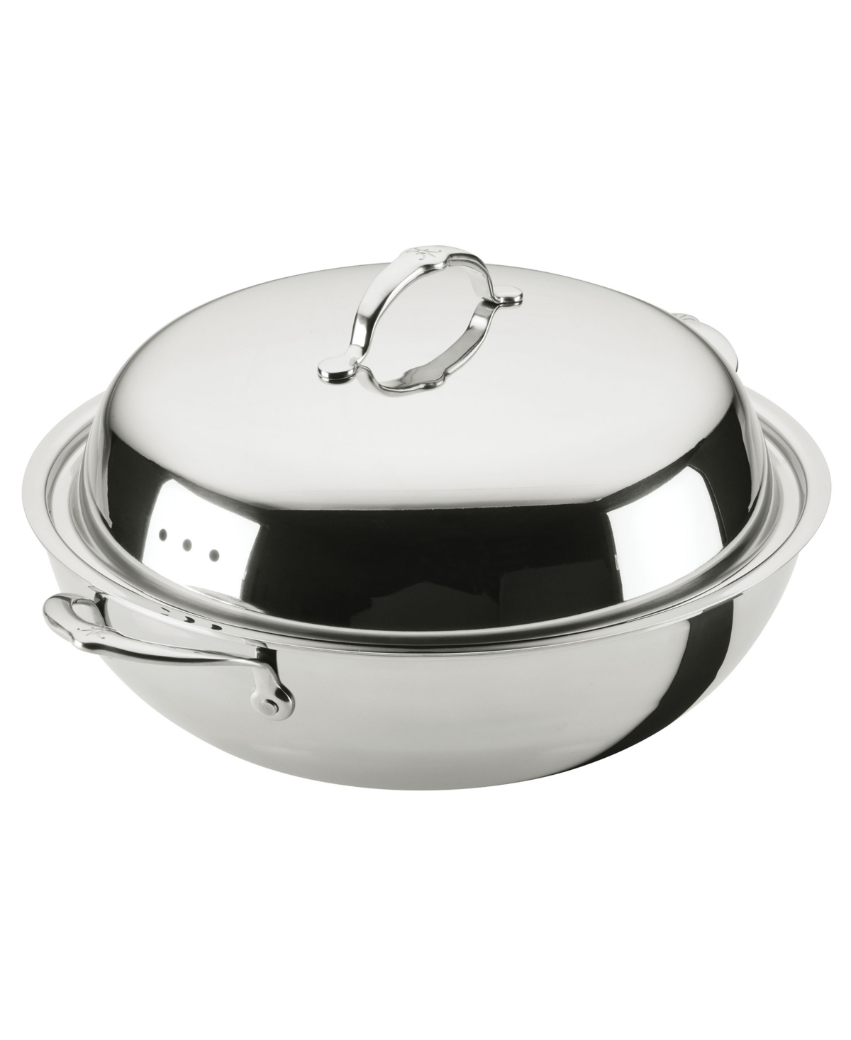 Hestan ProBond Luxe Stainless Steel 7.5-Quart Wok with Dome Lid