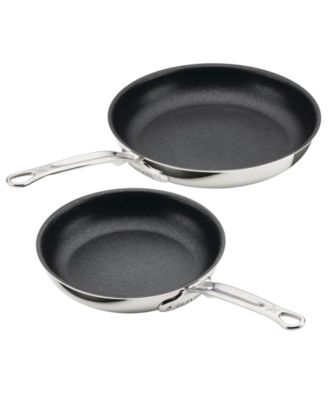 ProBond&reg; Luxe 2-Piece Professional Clad Stainless Steel Skillet Set with TITUM&reg; Nonstick (8.5 & 11-Inch)