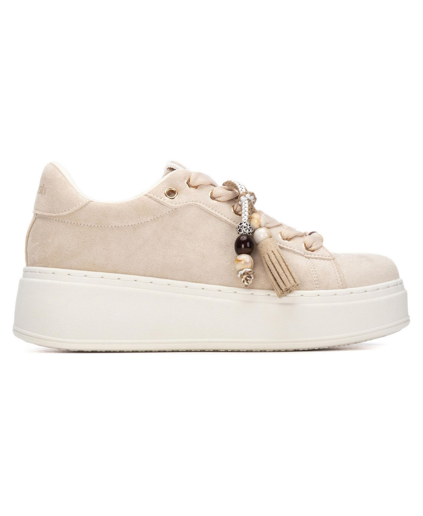 Женские кроссовки XTI Refresh Collection Platform Faux Suede, цвет: Бежевый — фото 3