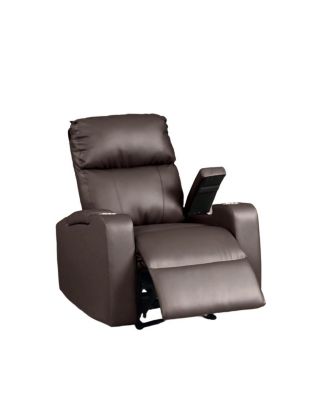 Modern Terry Faux Leather Electric Power Recliner Chair