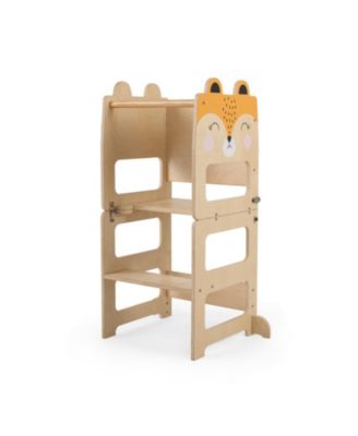 3-in-1 Wooden Step Stool with Chalkboard