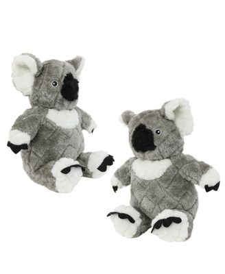 Safari Koala 2 Pack, Durable Plush Squeaky Dog Toy