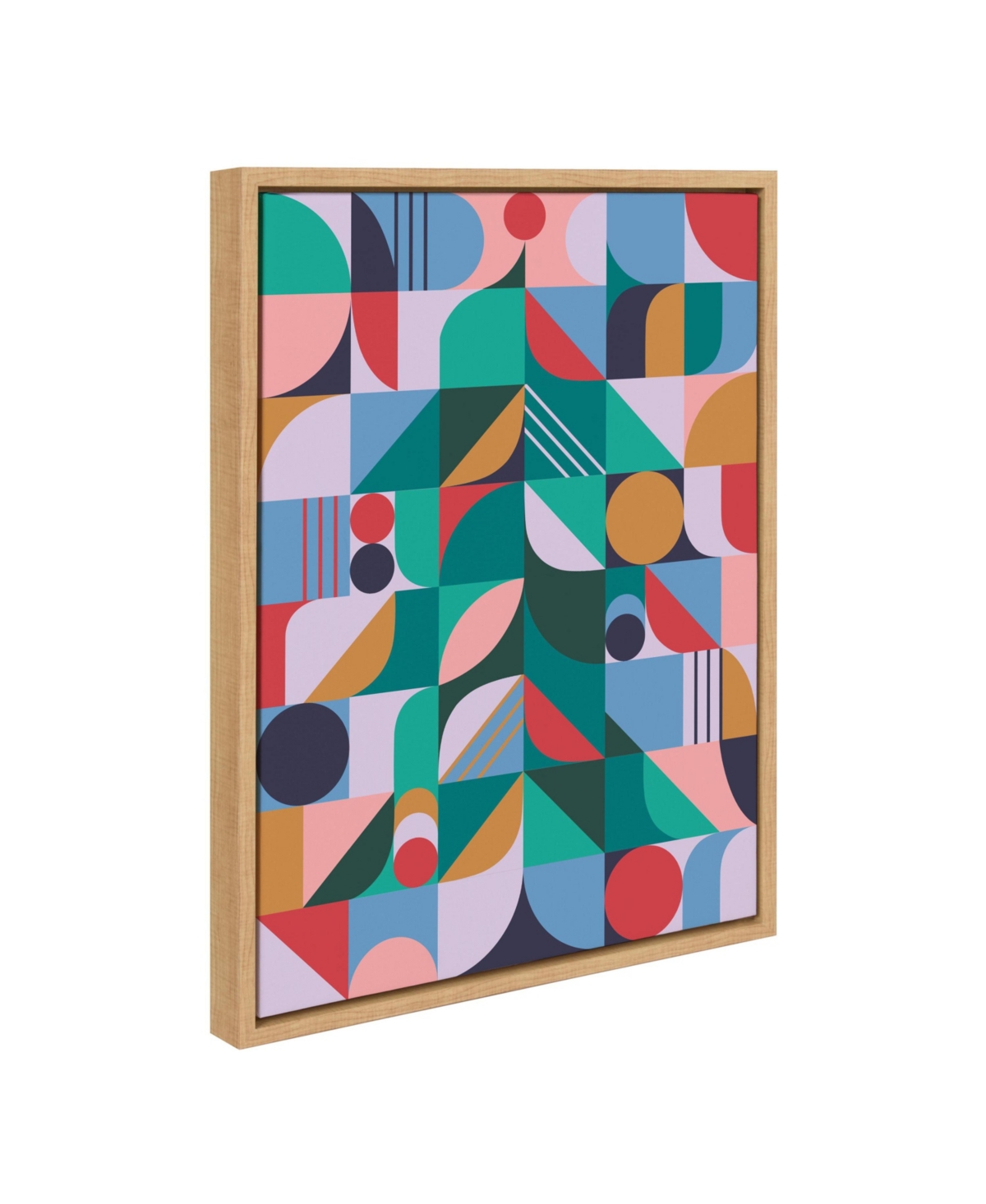 Kate and Laurel Sylvie Christmas Tree Framed Canvas by Rachel Lee of My Dream Wall