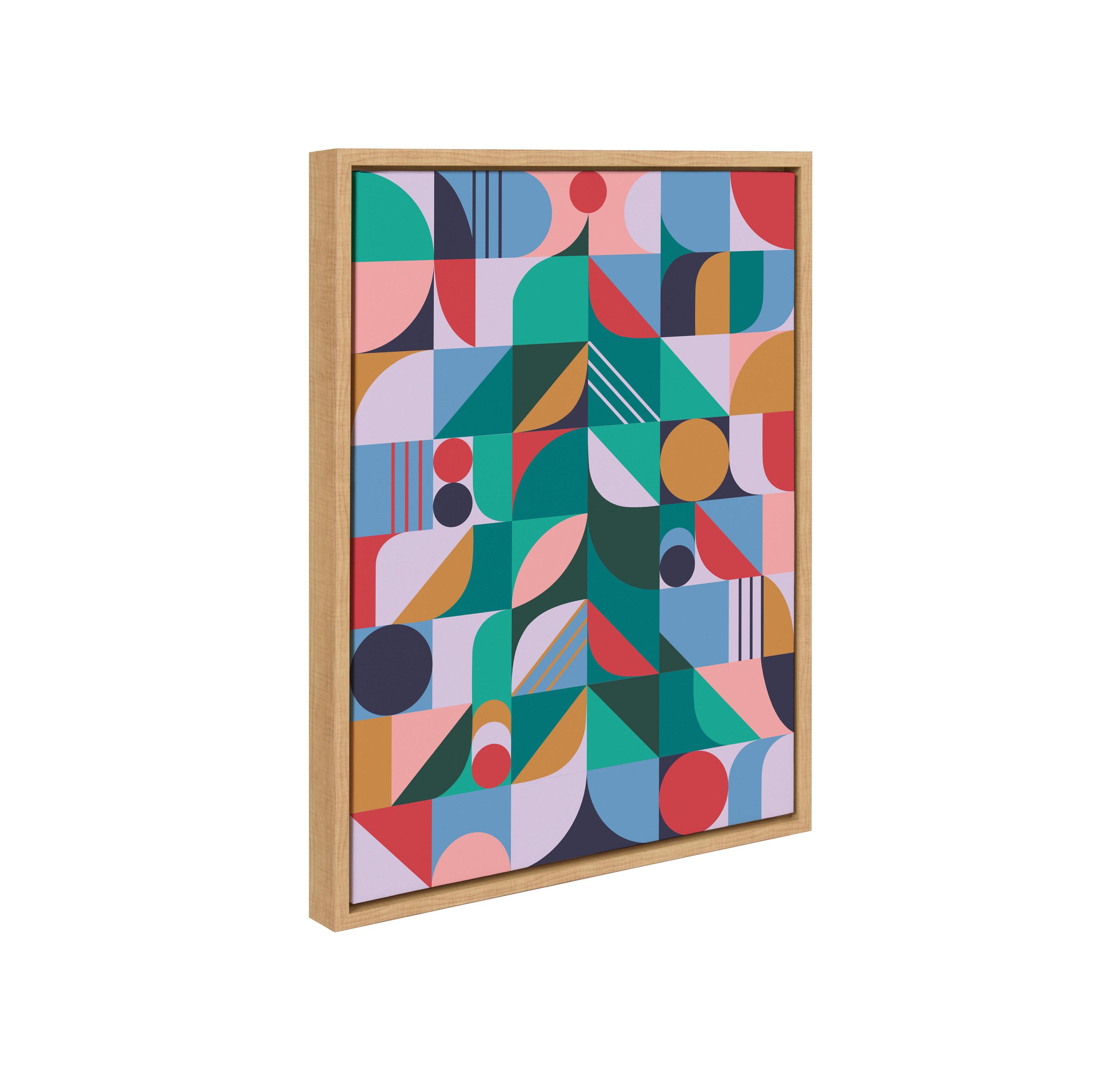 Kate and Laurel Sylvie Christmas Tree Framed Canvas by Rachel Lee of My Dream Wall