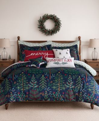 Woodsy Wonder Textured 3-Piece Duvet Cover Set, Full/Queen