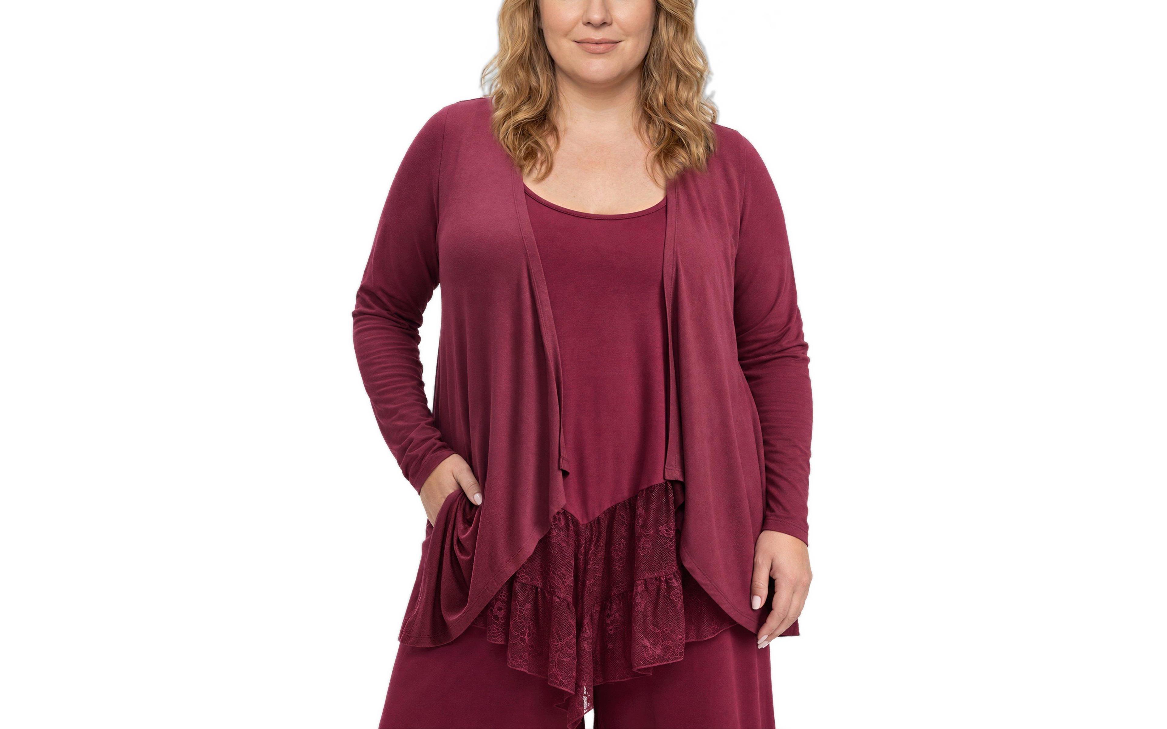 Torrid Women's Plus Lightweight Long-Sleeve Drape-Front Cardigan