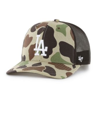 Men's Camo Los Angeles Dodgers Duck Camo Trucker Hat