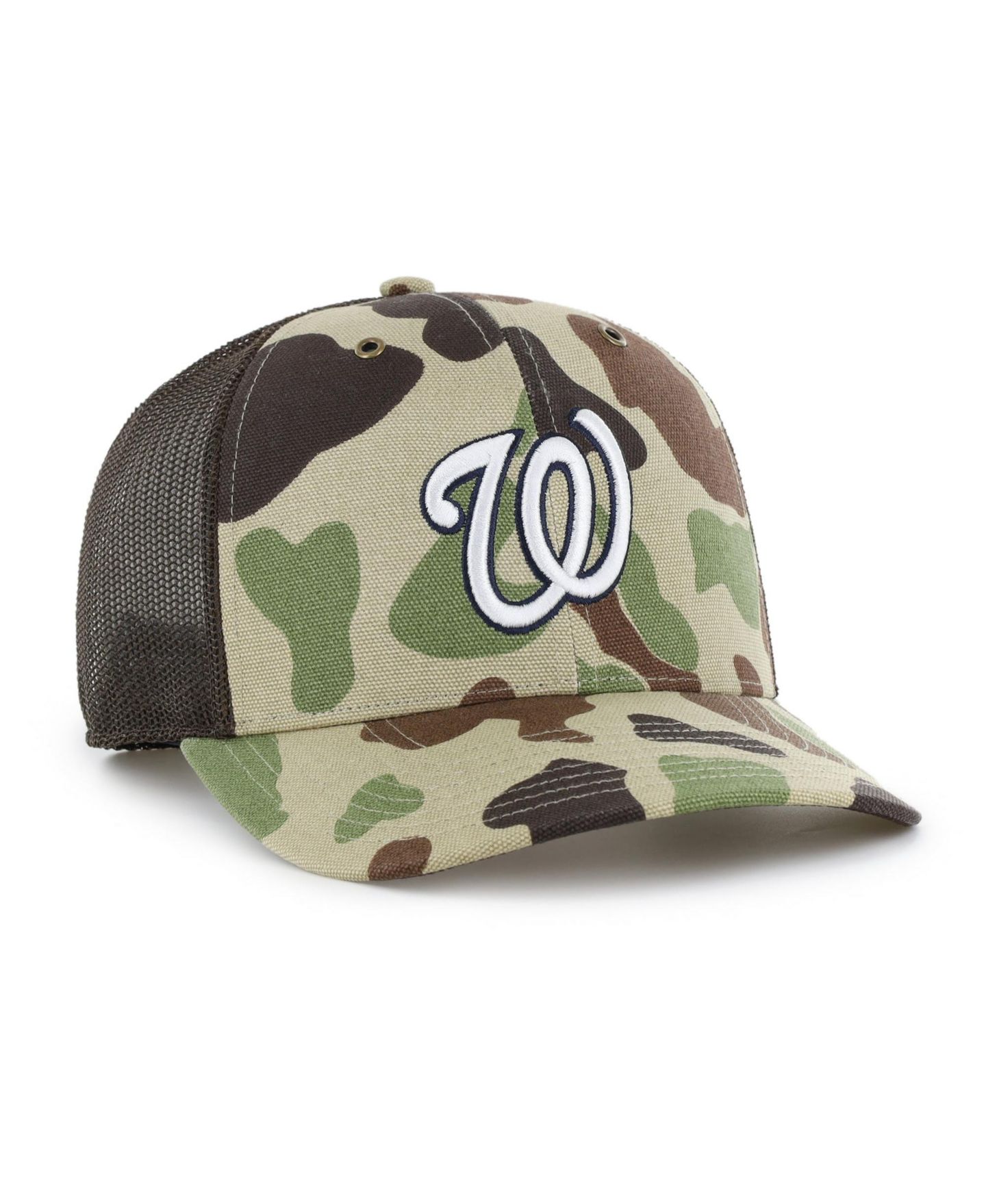 Мужская кепка '47 Brand Camo Washington Nationals Duck Camo Trucker Hat — фото 2