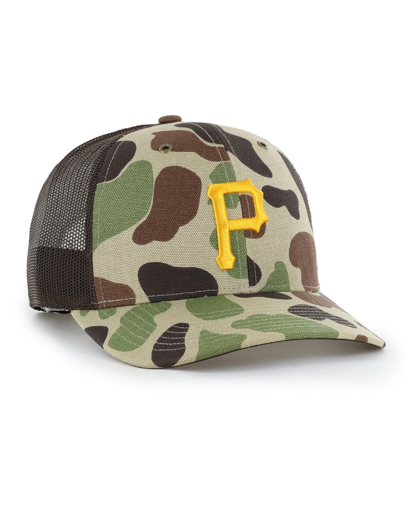 Мужская кепка '47 Brand Camo Pittsburgh Pirates Duck Camo Trucker Hat — фото 2
