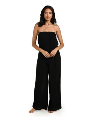 Women's Crinkle Charm Halter Jumpsuit