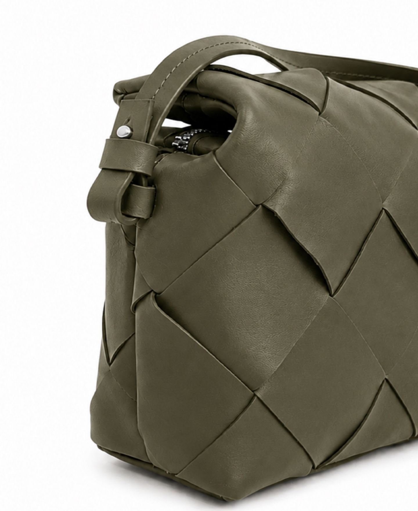 Женская сумка Ecotorie Maude Leather Small Crossbody, цвет: Тёмный мох — фото 4