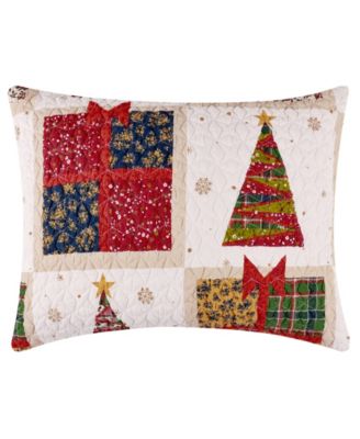 Deck the Halls Holiday Quilted Pillow Shams