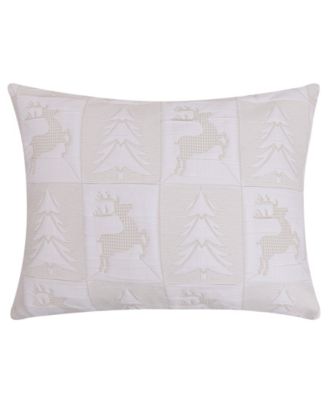 Reindeer Games Woven Holiday Pillow Shams