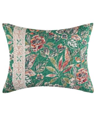 Kaia Quilted Jungle Paradise Pillow Sham, Standard