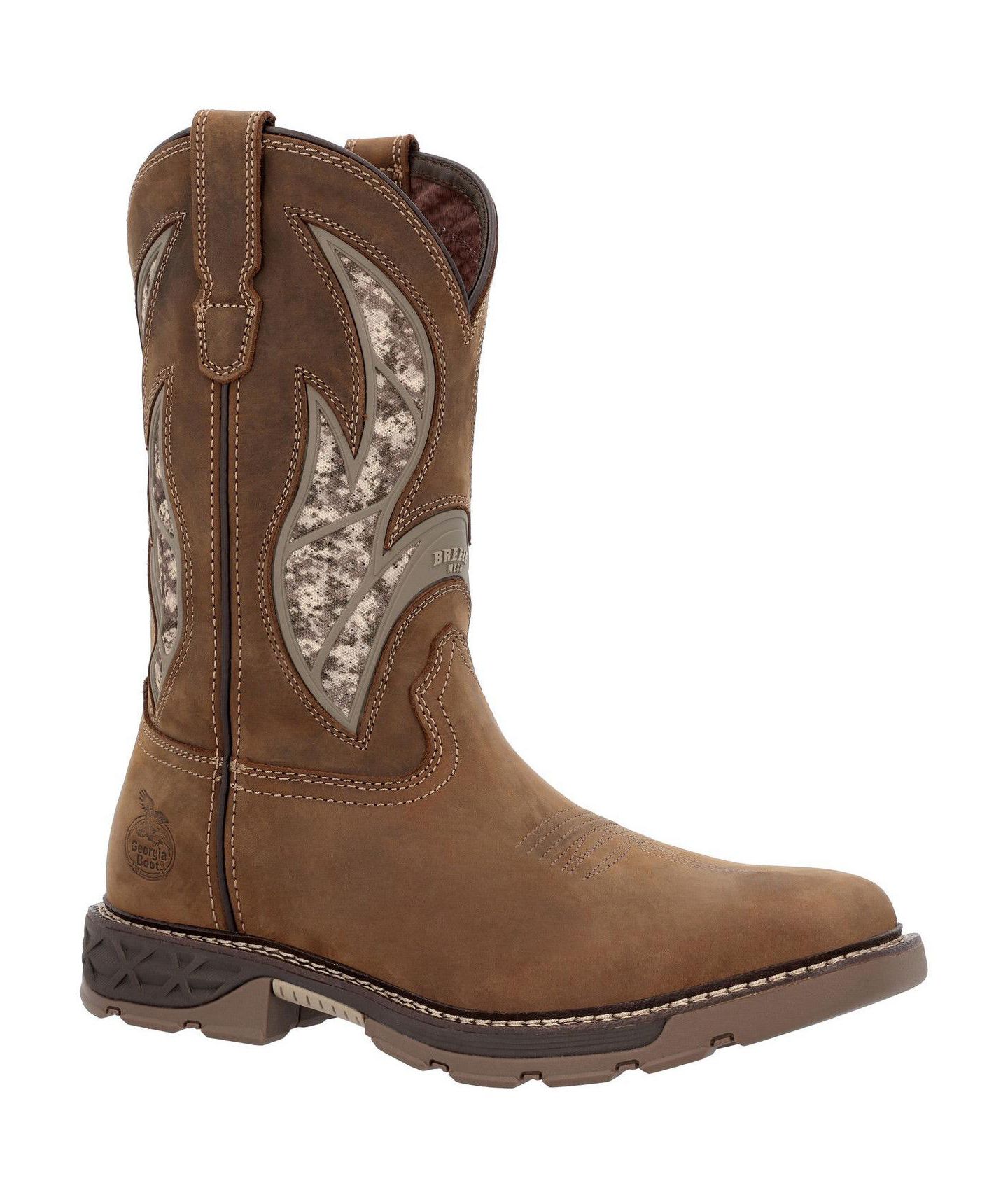 Мужские ботинки GEORGIA BOOT Carbo-Tec FLX 11" Pull-On Work Boot, цвет: Коричневый — фото 8