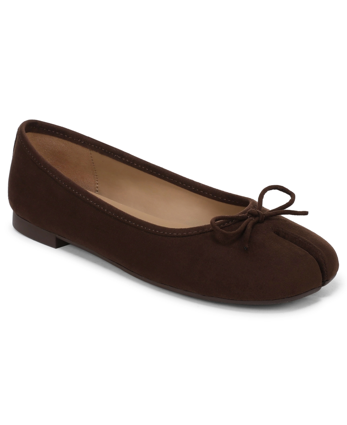 Wild Pair Women's Chevraa Memory Foam Slip-On Flats, Macy's Exclusive - Rich Truffle
