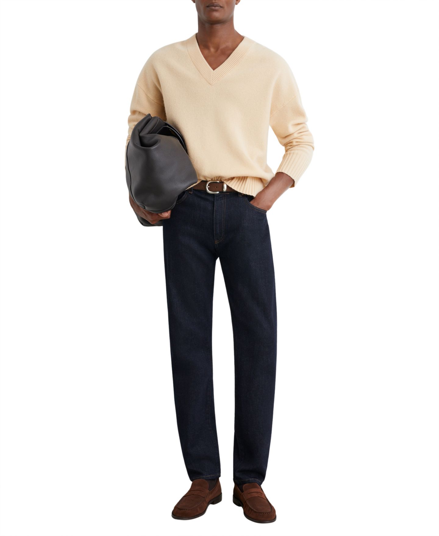 Мужские джинсы REISS Floyd Slim-Fit Denim Jeans, цвет: Варёный — фото 4