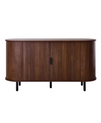 55.1 Inch Fluted Sideboard Buffet Cabinet with Sliding Doors