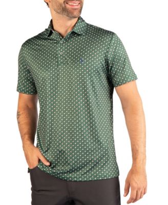 Men's Golf Snowmen Print SPF 30 4-Way Stretch Polo