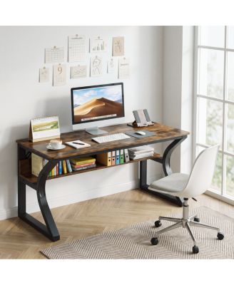 47" Computer Desk with Storage and U-Shaped Frame