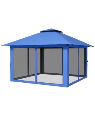 Slant Leg Pop Up Canopy, Beach Canopy, Roof, Black Sidewalls, Frame, Steel, Polyester Fabric, Nylon Construction