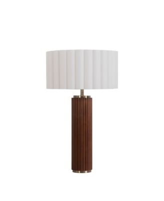 Tambo Table Lamp, Scallop Shade Weathered Brass