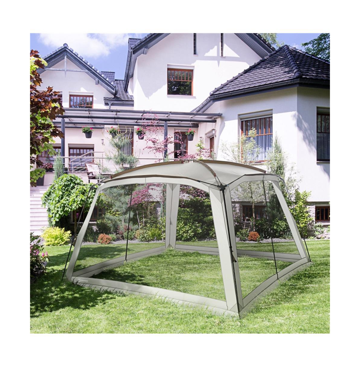 Sevorley Party Tent, Polyester, Fiberglass, Metal, Pe Construction, Large size fits 6-8 people