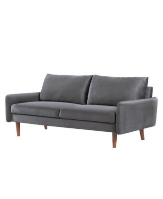 Kent Modern Velvet Sofa with Tapered Wooden Legs
