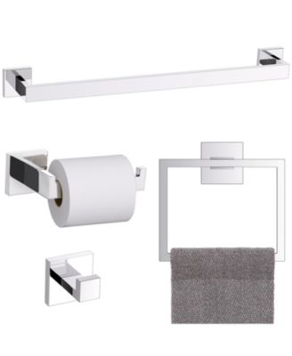 5Piece Bathroom Hardware Set Towel Bar Rack S304 Wall Mounted