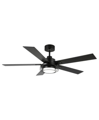52" Modern Matte  Dimmable LED Ceiling Fan with Light and Remote