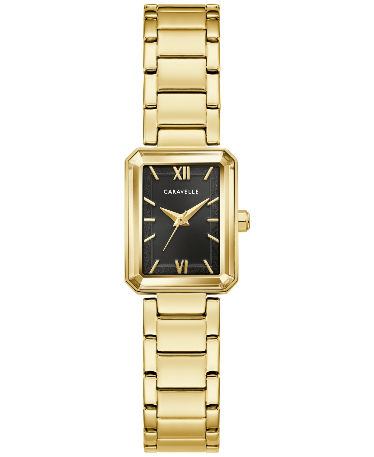 Caravelle Women's Modern Quartz Gold-Tone Stainless Steel Bracelet Watch 17.5mm - Gold-Tone