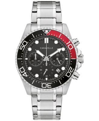 Men's Aqualuxx Quartz Chronograph Date Stainless Steel Bracelet Watch 40mm