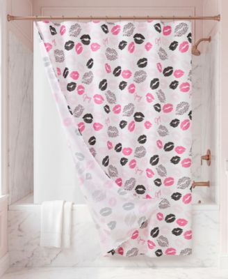 Shower Curtain Set with Liner and Hooks, 14-Piece