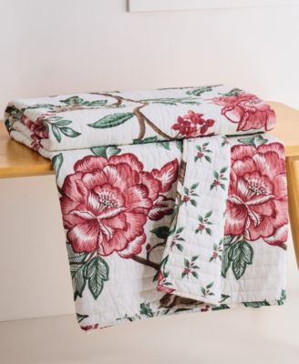 Berry Bloom Reversible Quilted Throw, 50" x 60"