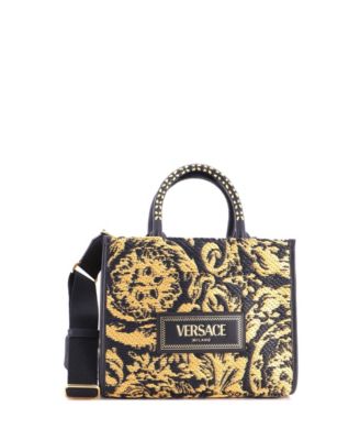 Small Athena Tote Barocco Raffia