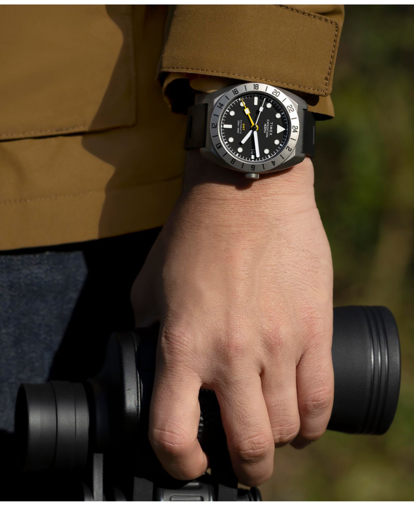 Часы Timex Unisex Automatic Expedition North Black Silicone 41mm — фото 12