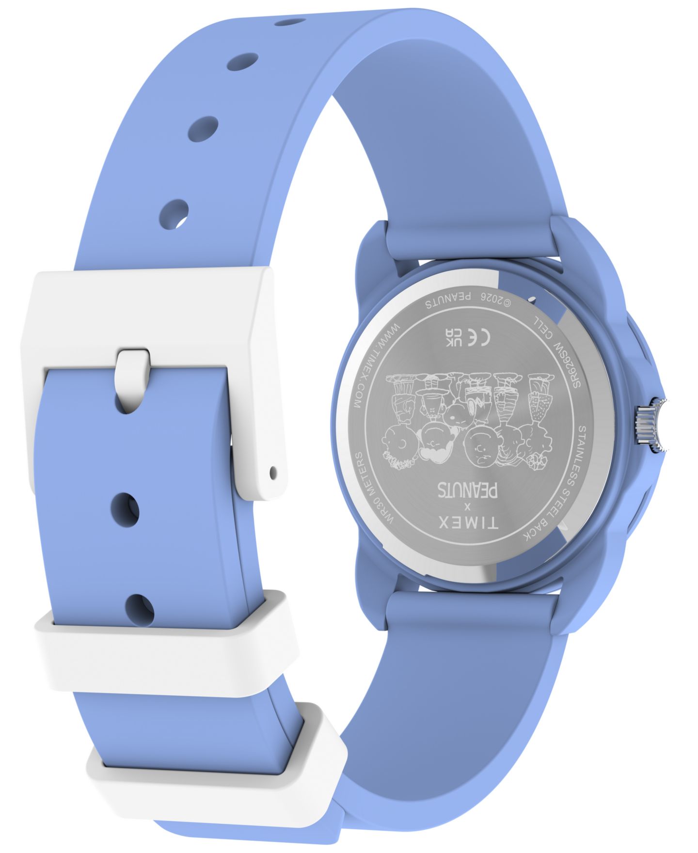Детские часы Timex Peanuts Quartz Analog Blue Silicone Strap Watch 30mm — фото 5