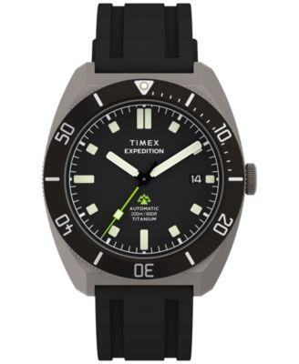 Men's Expedition Pioneer Automatic Sport Black Rubber Watch 41mm