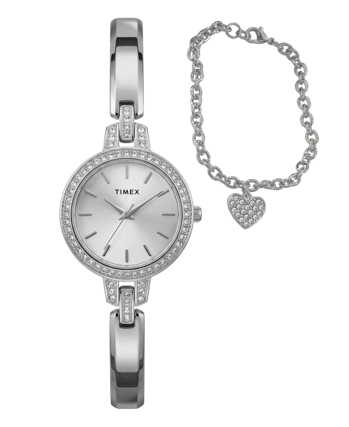 Timex Women's Quartz Aveline Silver-Tone Alloy Watch 28mm