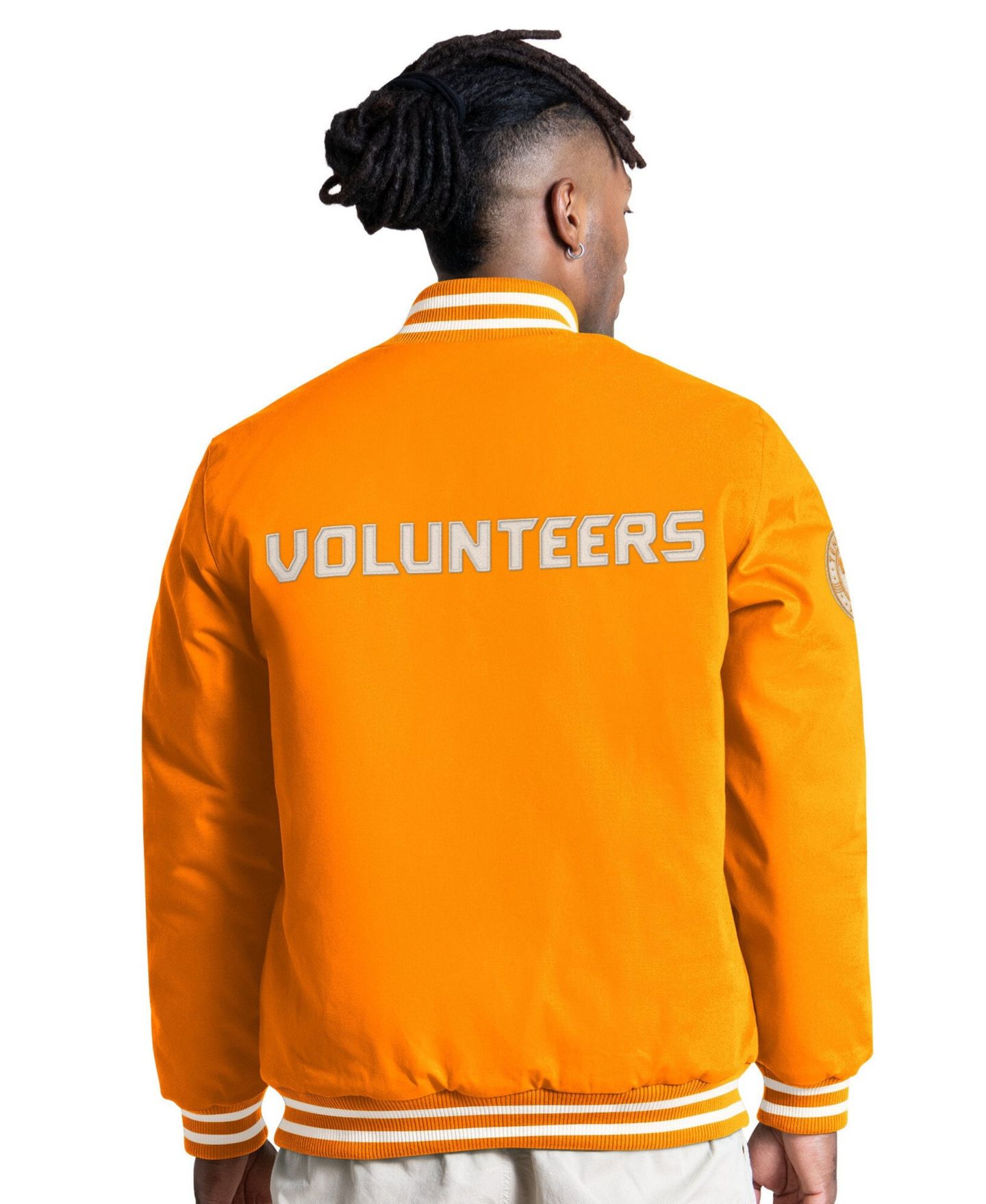 Мужская куртка Starter Tennessee Orange Tennessee Volunteers Spectator Varsity Full Snap — фото 4