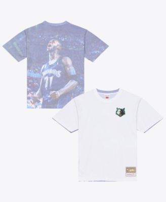 Men's Kevin Garnett White Minnesota Timberwolves Hardwood Classics Player Sublimated T-Shirt