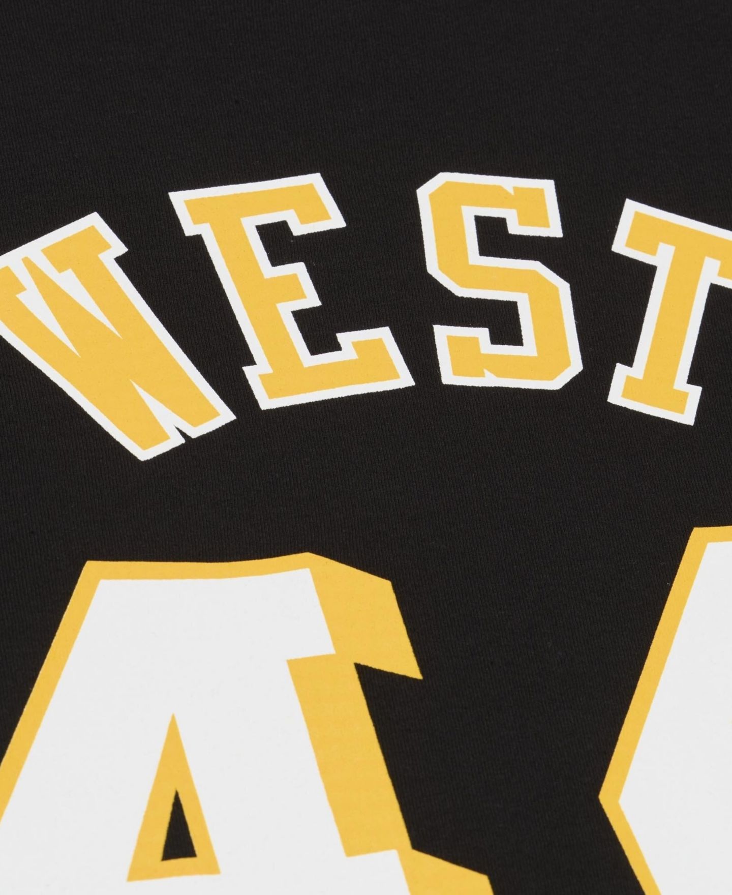 Мужская футболка Mitchell & Ness Jerry West Black Los Angeles Lakers Hardwood Classics Name Number Classic — фото 6
