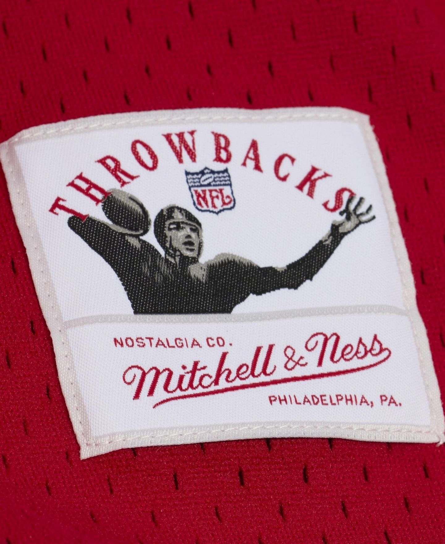 Женский топ Mitchell & Ness Scarlet San Francisco 49ers Retro Roots Baseball Jersey — фото 3