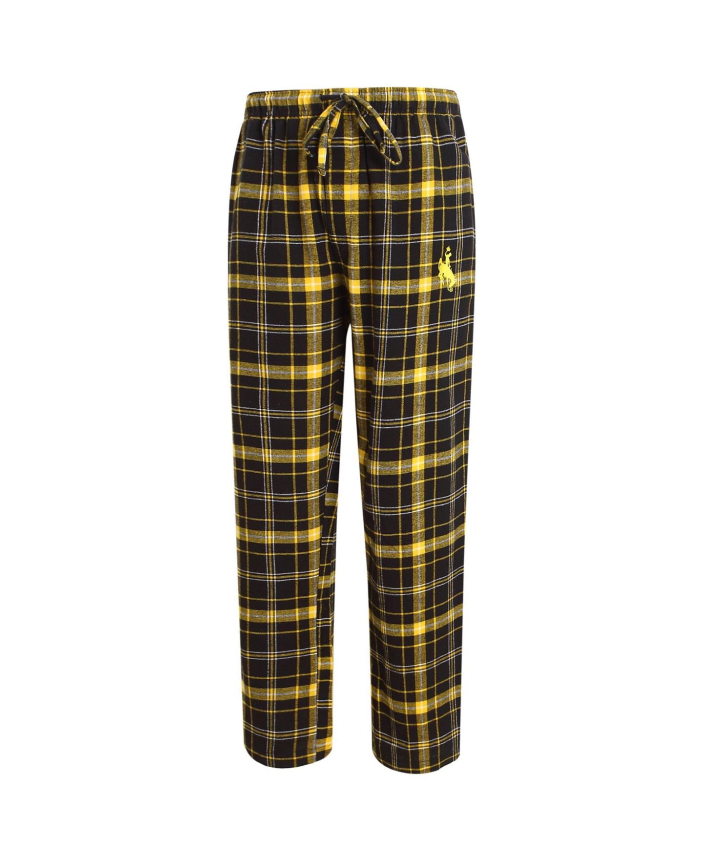 Мужские брюки Concepts Sport Black/Gold Wyoming Cowboys Ultimate Flannel — фото 1